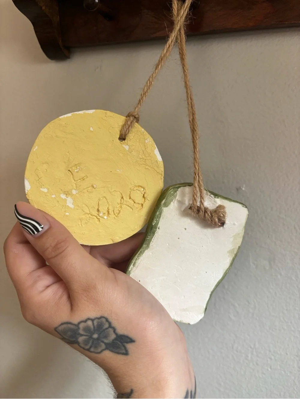 Handmade Yellow Floral Wall Hanging - Unbranded